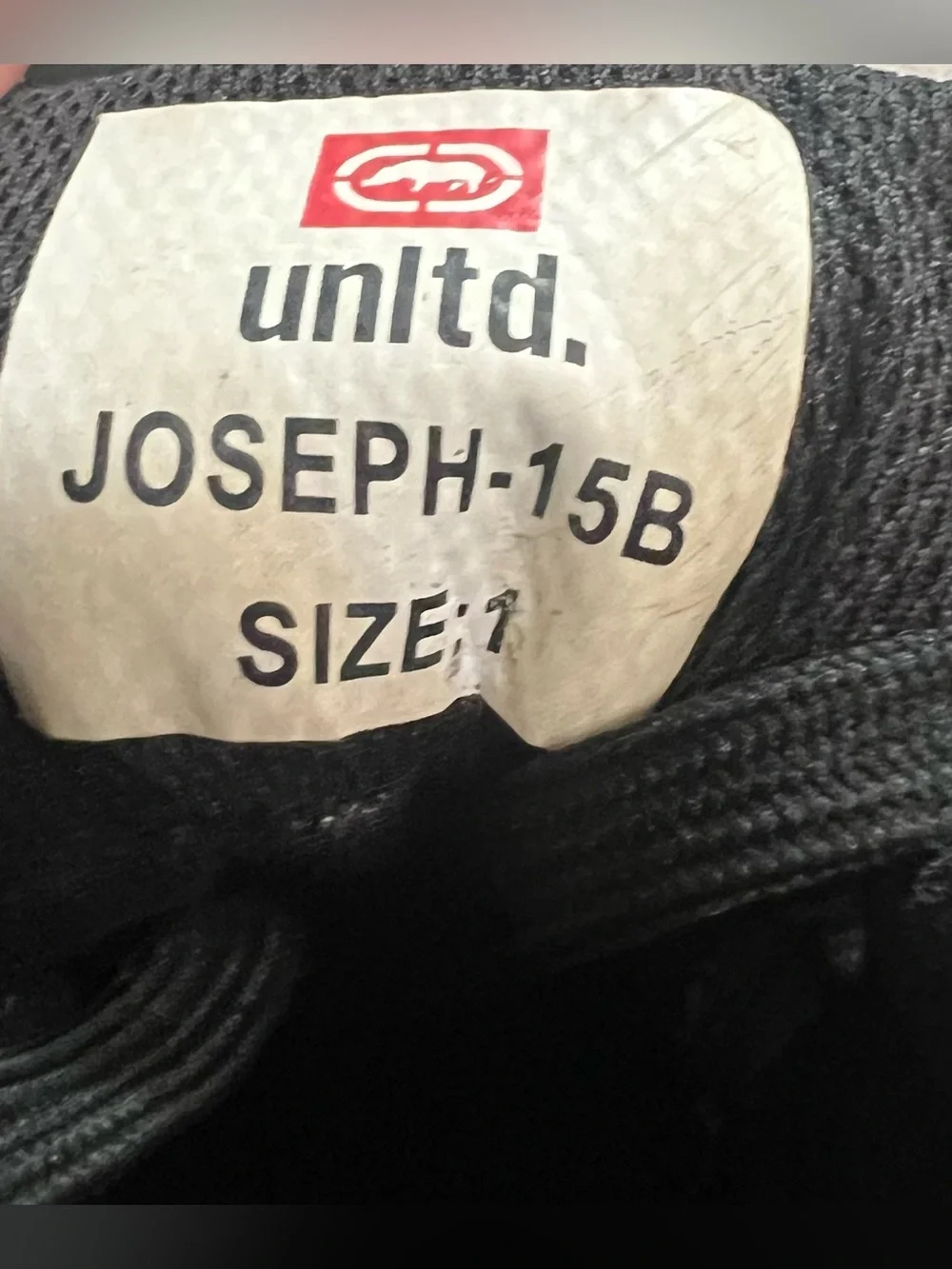 Ecko Unltd. Joseph-15 B Youth Boys Black Lace-up Boots Size 1
